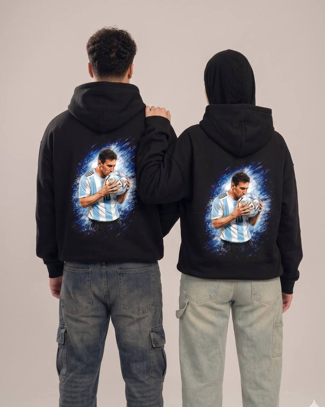 Lionel Messi Argentina Ball Kiss Unisex Fan Hoodie