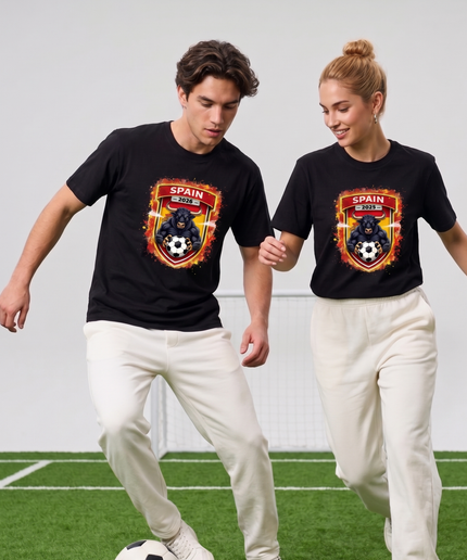 Spain 2026 Bull Crest Shield Unisex Fan T-Shirt