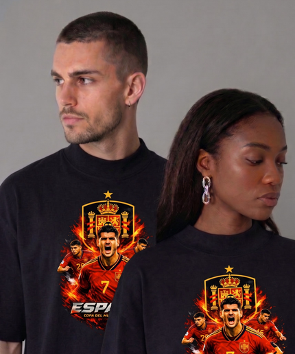 Alvaro Morata #7 España Copa del Mundo 2026 Unisex Fan T-Shirt