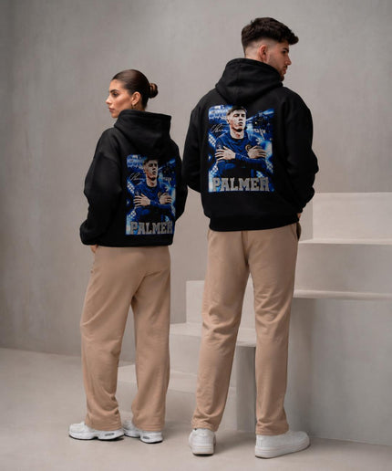 Cole Palmer Chelsea Signature Arms Crossed Portrait Unisex Fan Hoodie