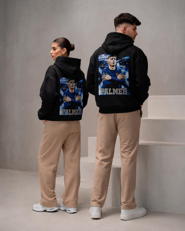 Cole Palmer Chelsea Signature Arms Crossed Portrait Unisex Fan Hoodie