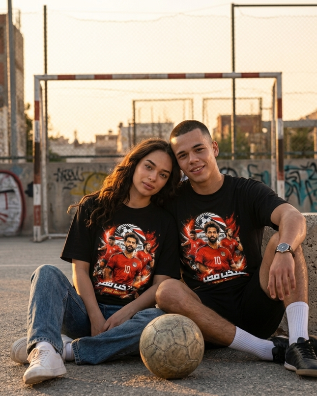 Mohamed Salah #10 Égypte Muntakhab Misr Coupe du Monde 2026 T-Shirt Unisexe pour Fans