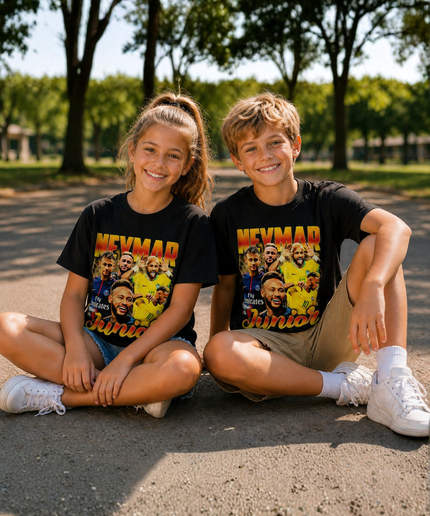 T-shirt Enfant Neymar Junior Brésil Fan