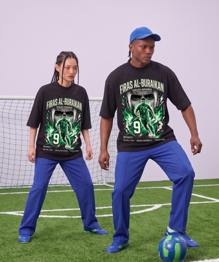 T-Shirt Unisexe Firas Al-Buraikan #9 Arabie Saoudite Qualification Coupe du Monde 2026