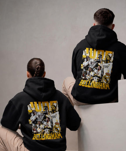 Jude Bellingham Real Madrid Ligue des Champions Unisexe Sweat à Capuche pour Fans
