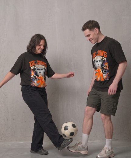 T-shirt unisexe fan De Jong #21 Pays-Bas Coupe du Monde 2026