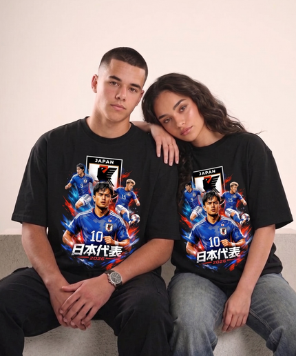 T-shirt unisexe pour supporter du Japon – Équipe du Japon 2026, numéro 10