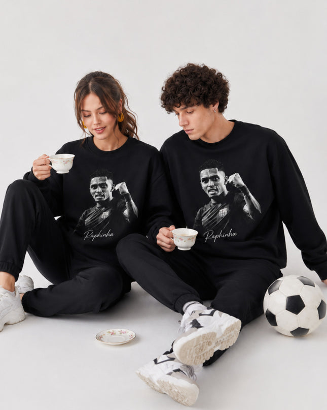 Raphinha Barcelona Celebration Unisex Fan Crewneck