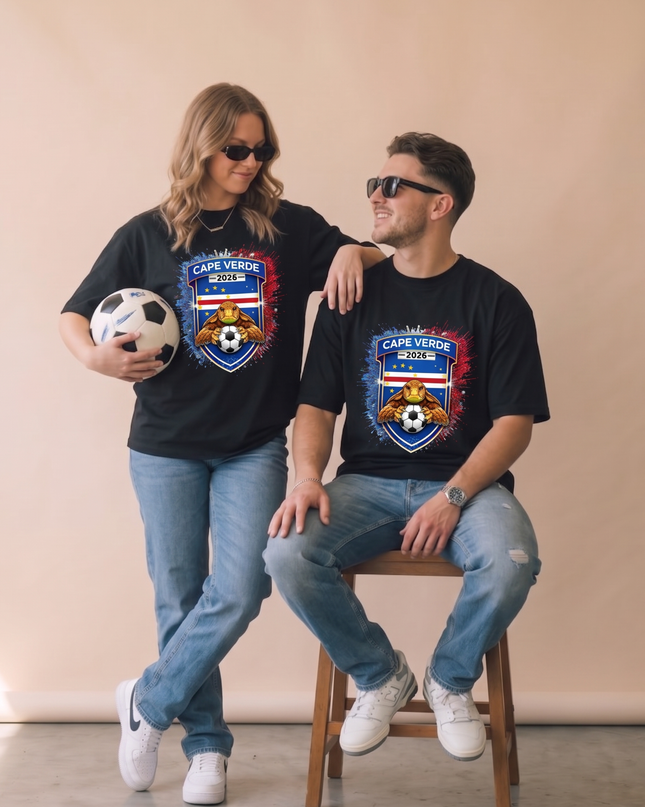 Cape Verde 2026 Sea Turtle Crest Unisex Fan T-Shirt