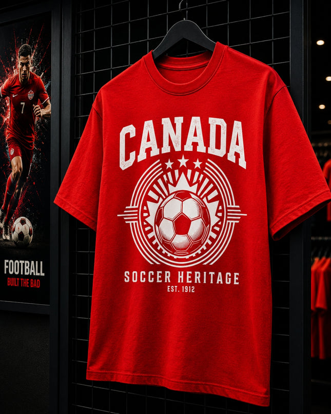 Canada Soccer Heritage Est. 1912 Unisex Fan T-Shirt