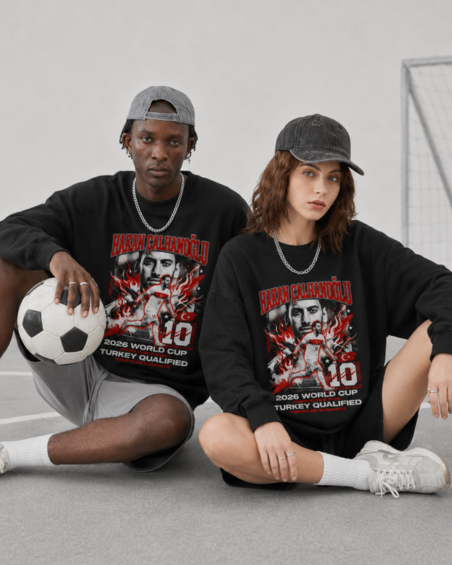 Hakan Çalhanoğlu Turkey WC 2026 Fire Unisex Fan Crewneck