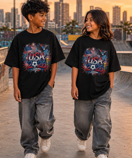 USA 2026 Graffiti Kids Fan T-Shirt
