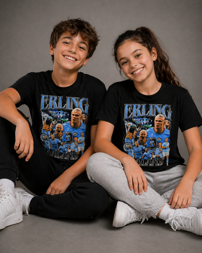 T-shirt enfant fan Erling Haaland Manchester City