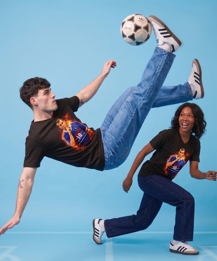 T-shirt Fan Unisexe Zinedine Zidane #10 France Geste Feu Silence Légende
