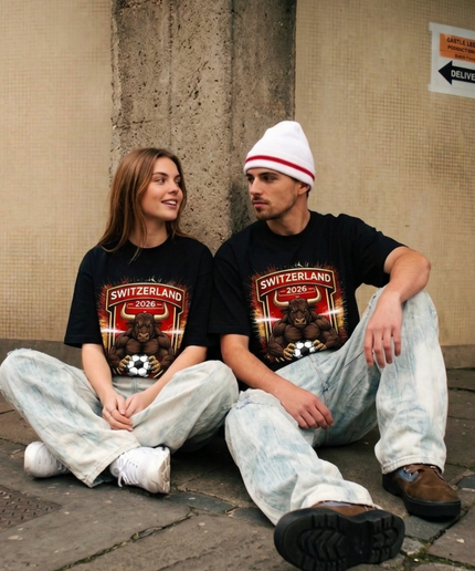 Switzerland Bull Shield Soccer World Cup 2026 Unisex Fan T-Shirt