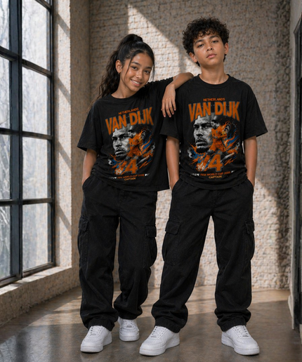 Virgil Van Dijk Netherlands Captain Kids Fan T-Shirt