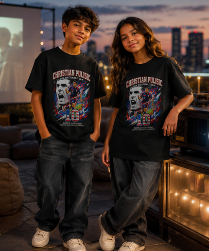 Christian Pulisic #10 USA National Team Kids Fan T-Shirt
