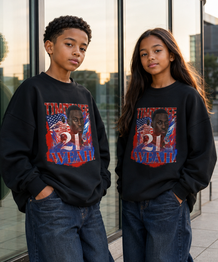 Timothée Weah USA 2026 Kids Fan Crewneck