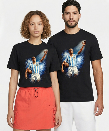 T-shirt Unisexe Fan de la Coupe du Monde de Football Argentine Légende Diego Maradona