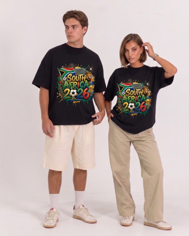 South Africa 2026 Lion Graffiti Edition Soccer World Cup Unisex Fan T-Shirt