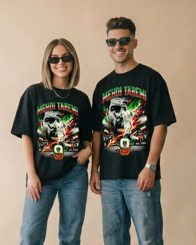 Mehdi Taremi Iran #9 Fire Unisex Fan T-Shirt