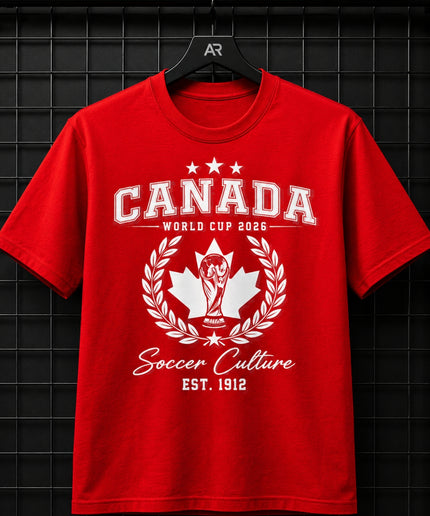 Canada World Cup 2026 Soccer Culture Est. 1912 Unisex Fan T-Shirt