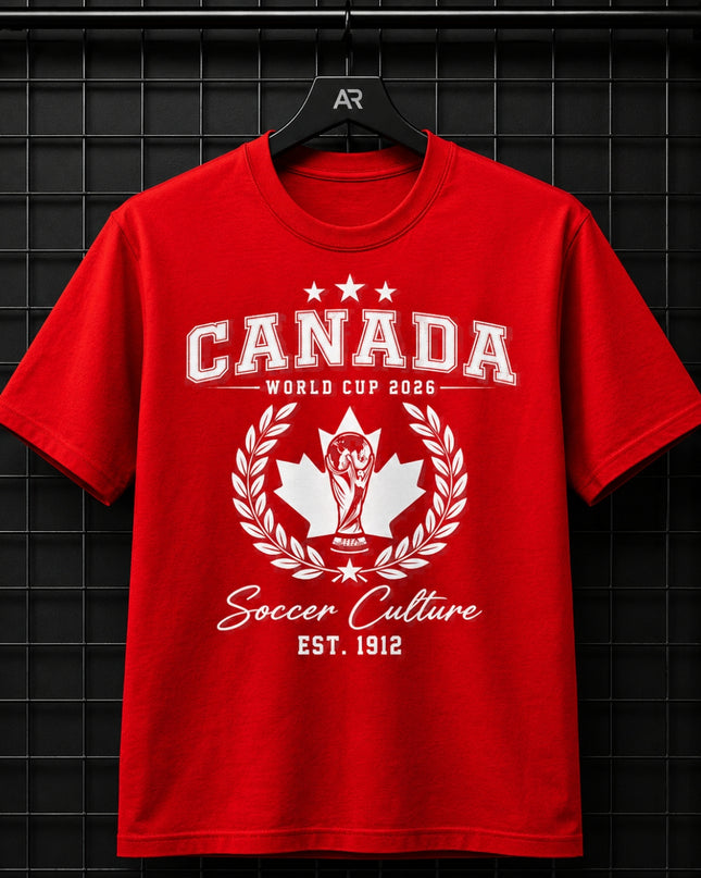 Canada World Cup 2026 Soccer Culture Est. 1912 Unisex Fan T-Shirt