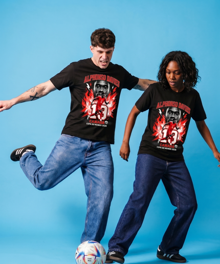 T-Shirt unisexe Alphonso Davies Canada Coupe du Monde 2026 pour les fans