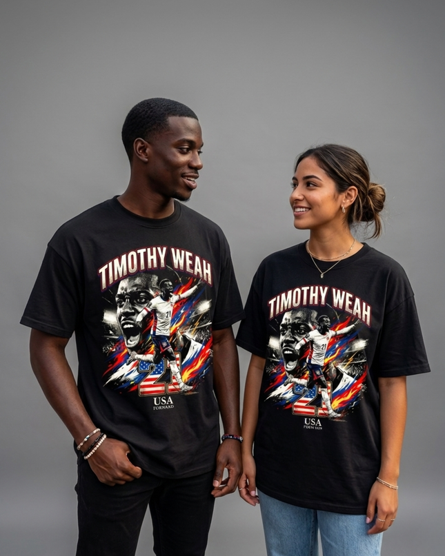 Timothy Weah #21 USA Forward World Cup 2026 Unisex Fan T-Shirt