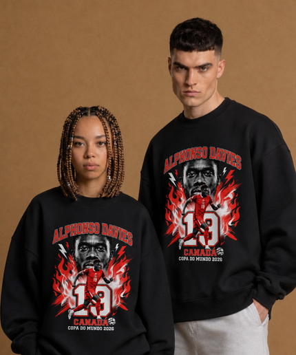 Alphonso Davies Canada 2026 Unisex Fan Crewneck