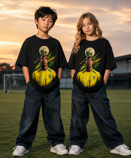 T-Shirt Enfant Ronaldinho Brésil Samba Skill Fan
