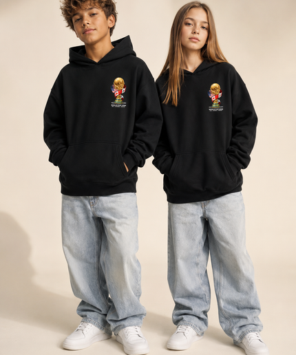 Sweat à capuche enfant Virgil Van Dijk #4 Pays-Bas Capitaine