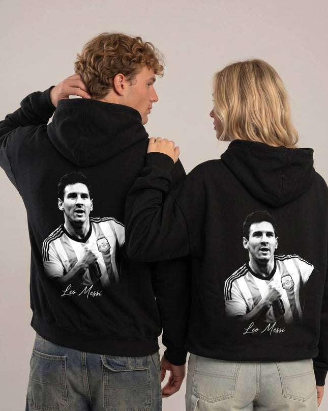 Lionel Messi Argentina B&W Signature Unisex Fan Hoodie
