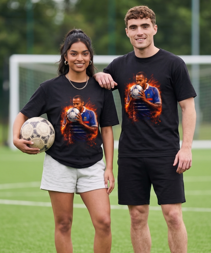 Thierry Henry France Fire Ball Kiss Legend Unisex Fan T-Shirt
