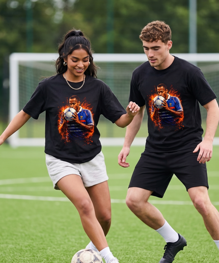 Thierry Henry France Fire Ball Kiss Legend Unisex Fan T-Shirt