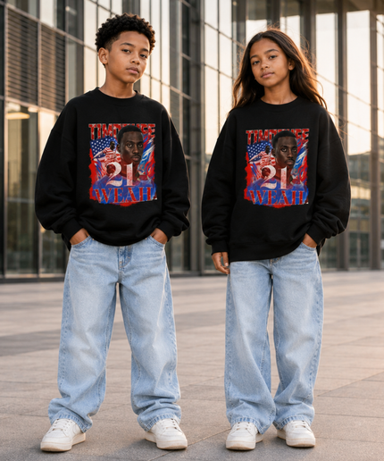Timothée Weah USA 2026 Kids Fan Crewneck