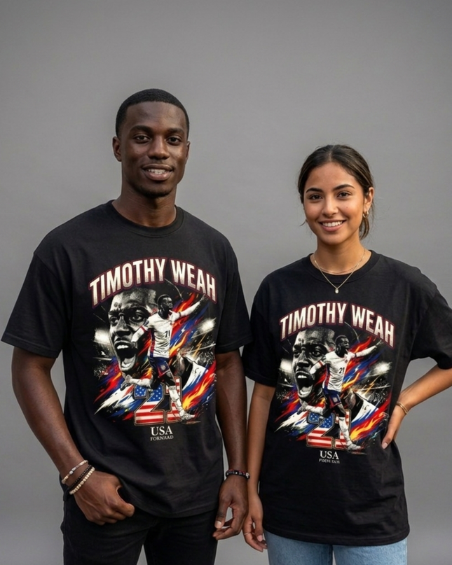 Timothy Weah #21 USA Forward World Cup 2026 Unisex Fan T-Shirt
