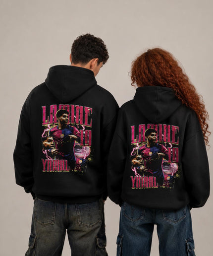 Lamine #10 Yamal Barcelona Neon Graphic Unisex Fan Hoodie