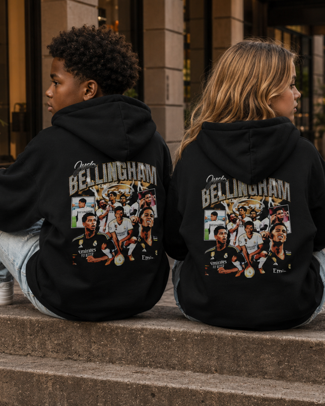Jude Bellingham Real Madrid Sweat à capuche enfant signature (bootleg)