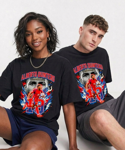 T-shirt unisexe fan Alberto Quintero #19 Panama Coupe du Monde 2026