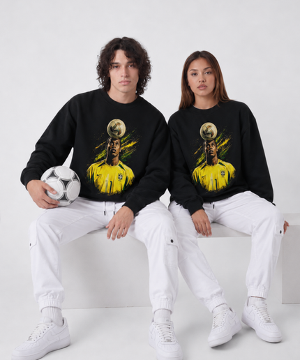 Ronaldinho Brazil Ball Balance Unisex Fan Crewneck