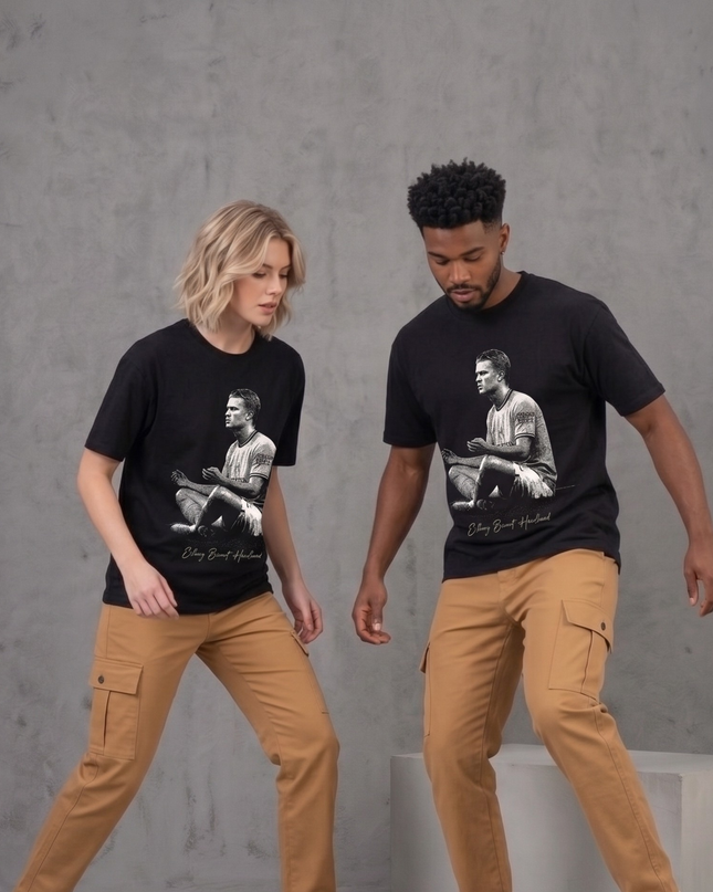 T-shirt unisexe Erling Braut Haaland Norvège pour fan