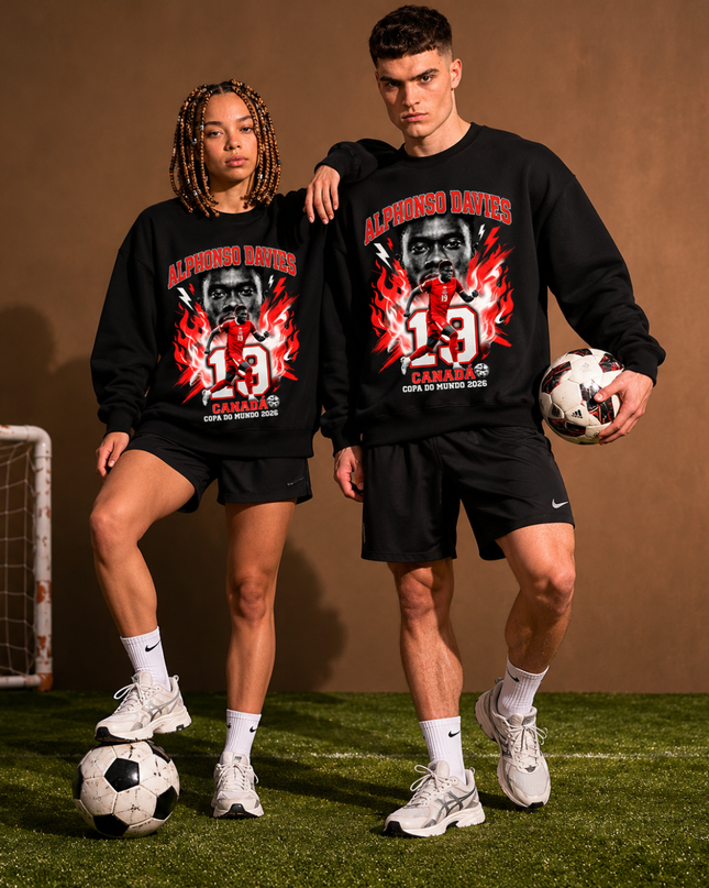 Alphonso Davies Canada 2026 Unisex Fan Crewneck