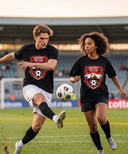 Egypt Eagle Crest Shield Soccer World Cup 2026 Unisex Fan T-Shirt