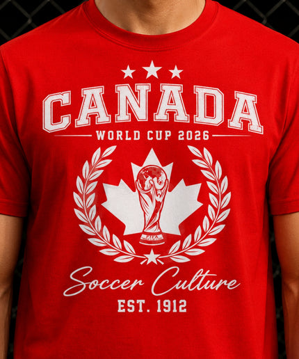Canada World Cup 2026 Soccer Culture Est. 1912 Unisex Fan T-Shirt