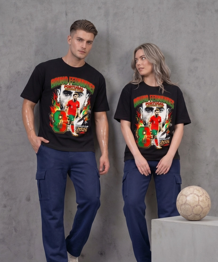 Bruno Fernandes #8 Portugal World Cup 2026 Unisex Fan T-Shirt