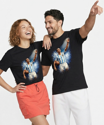 T-shirt Unisexe Fan de la Coupe du Monde de Football Argentine Légende Diego Maradona