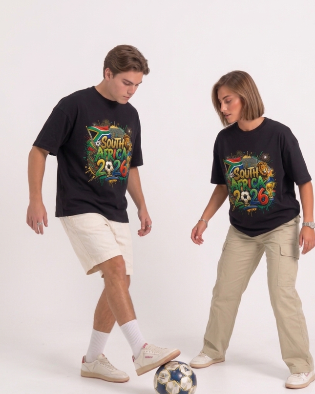 South Africa 2026 Lion Graffiti Edition Soccer World Cup Unisex Fan T-Shirt