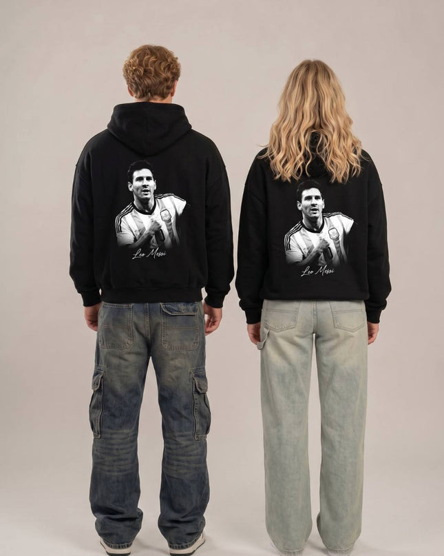 Lionel Messi Argentina B&W Signature Unisex Fan Hoodie