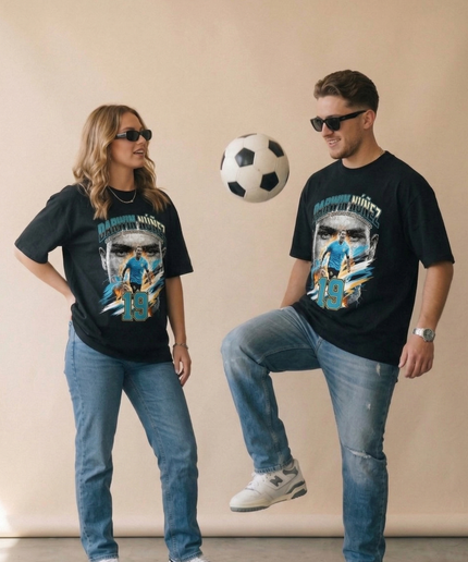 T-shirt unisexe pour les fans - Darwin Nunez #19 Uruguay Mondial 2026 Qualifications Coupe du Monde de Football
